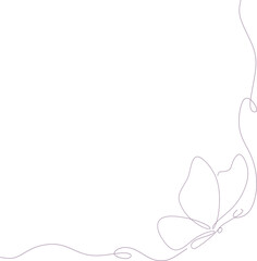 Monoline Butterfly Decoration