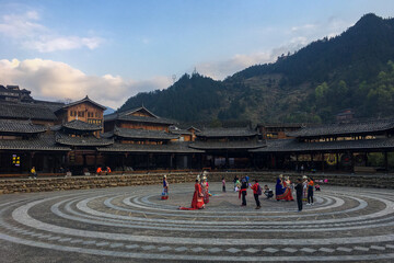 Chinese Hmong village