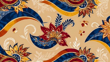 Obraz premium caracteristic batik indonesian people culture