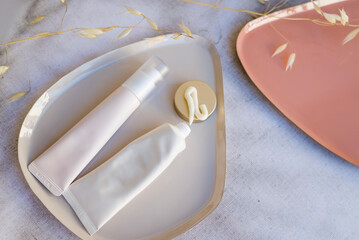 Sunscreen spf cream lotion  . Face Protection Cream and stick