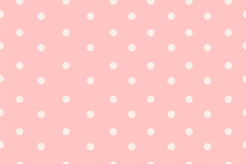 Pink background with polkadot pattern illustration