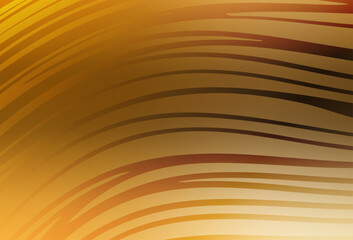 Light Orange vector background with wry lines.