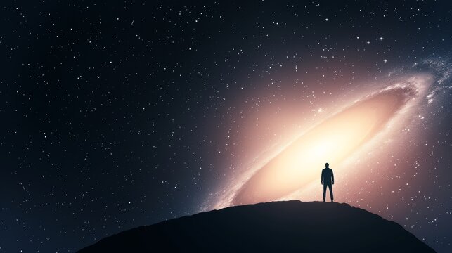 A basic representation of a galaxy, minimalist style, 2D vector, a few stars, clean lines, and an uncomplicated design