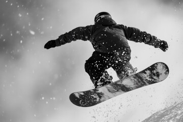 Snowboarder on Slope