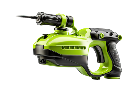 Innovative Cordless Cleaning Tool for Effortless Maintenance in Home Spaces During Daylight Hours on Transparent PNG Background.