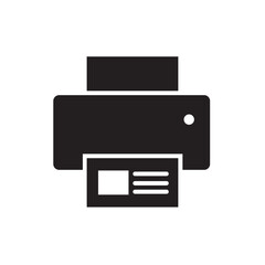 Printer machine glyph icon