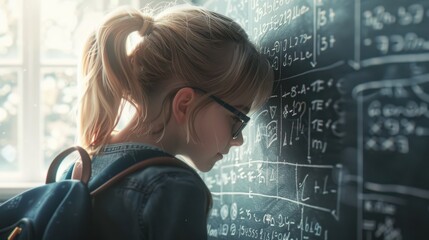 The Student at Blackboard