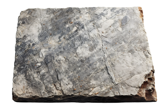 Ancient Geological Treasure Unearthed During Excavation Beneath Historic Riverbank at Sunset on Transparent PNG Background.