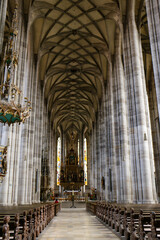 interior of the cathedral of st james in sibenik croatia