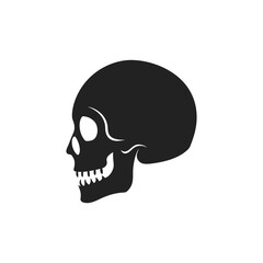 Human Skull Silhouette Vector