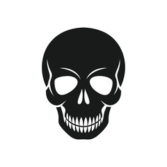 Human Skull Silhouette Vector