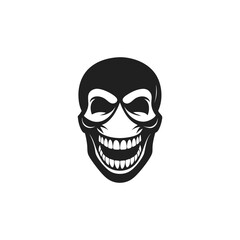 Fototapeta premium Human Skull Silhouette Vector