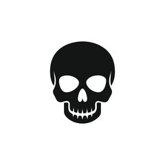 Human Skull Silhouette Vector