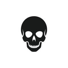 Human Skull Silhouette Vector