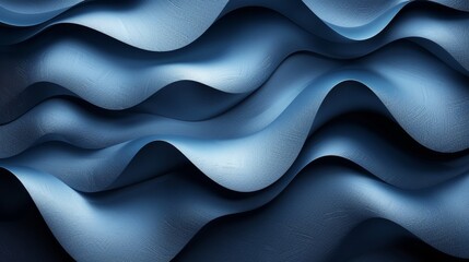Obraz premium Textured Blue Waves Flowing Gently Across a Surface in Artistic Composition