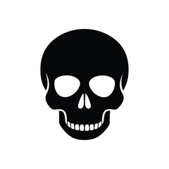 Fototapeta premium Human Skull Silhouette Vector