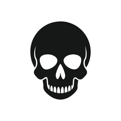 Human Skull Silhouette Vector