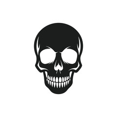 Human Skull Silhouette Vector