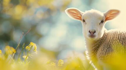 Obraz premium sheep in the meadow