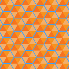 Mosaic background of yellow - orange elements.