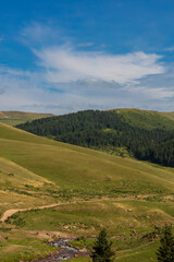 landscape with hills and sky