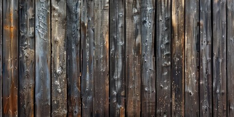 Weathered wooden planks with knots.