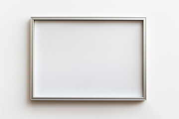 Aluminum frame isolated on white background