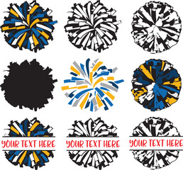 Cheerleading Pom Poms, Cheerleader, Cheerleading Vector Files