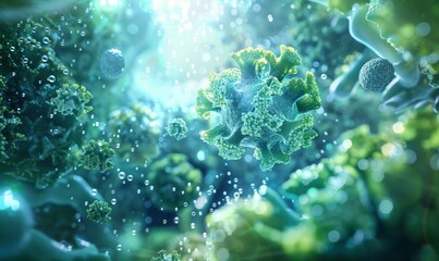 Fototapeta premium Conceptual image illustrating folate deficiency and its implications