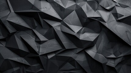Fototapeta premium Abstract black a jagged rough surface pattern background