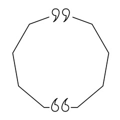 Quote box minimalist outline frame templates