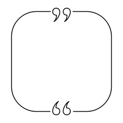 Quote box minimalist outline frame templates