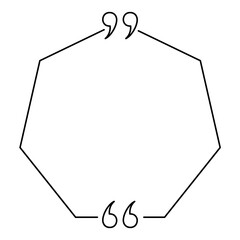 Quote box minimalist outline frame templates