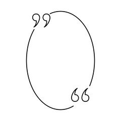 Quote box minimalist outline frame templates