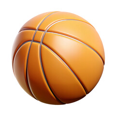 Fototapeta premium Basketball 3d cartoon style illustration