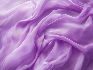 Fototapeta premium Purple Silk Fabric Close-Up