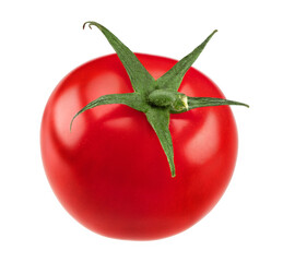 fresh tomato isolated on white background. clipping path