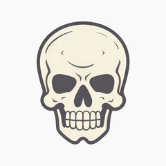 Fototapeta premium Vintage skull illustration design