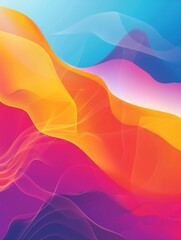 Fototapeta premium Abstract background with vibrant colors and flowing lines, representing energy, movement, and creativity.