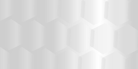 Hexagonal structure futuristic white background and embossed hexagon abstract with hexagon background. honeycomb hexagonal background. Hexagon shape, white, shiny gray. hexagon pattern shape.
