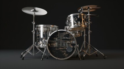 Black Drum Set