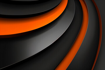 Orange and black sleek modern business background