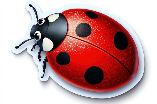recommend clip art: Cute Cartoon Ladybug Illustration