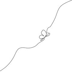 Monoline Butterfly Decoration