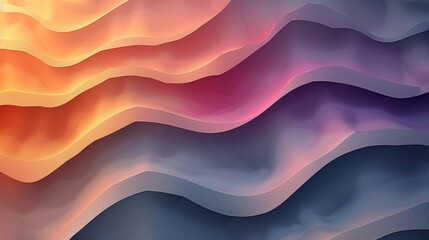 Obraz premium Flowing Waves of Colorful Patterns in Abstract Design During Evening Transition