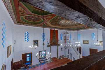 The King Mosque, also known as the Sultan Bayezid Mosque, is a mosque and a Cultural Monument in Berat, Albania. The mosque was built in the 15th century by the Ottoman sultan Bayezid II