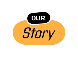 our story text information sign