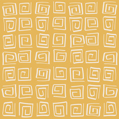 seamless abstract pattern. Idea for fabric, tablecloth pattern, wrapping paper, gift paper. Print Ditsy. Motives are scattered randomly. abstract pattern background. cute yellow pattern