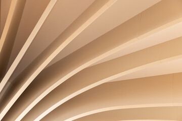 Abstract geometric architecture background photo, parametric ceiling
