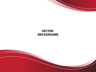 red and white background. simple background shape. abstract vector background. cool modern composition. simple red shape 